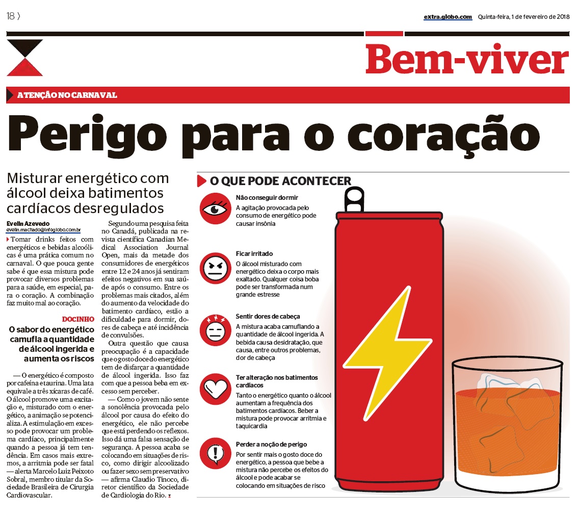 Prof. Claudio Tinoco alerta para os perigos de misturar energéticos com bebidas alcoólicas