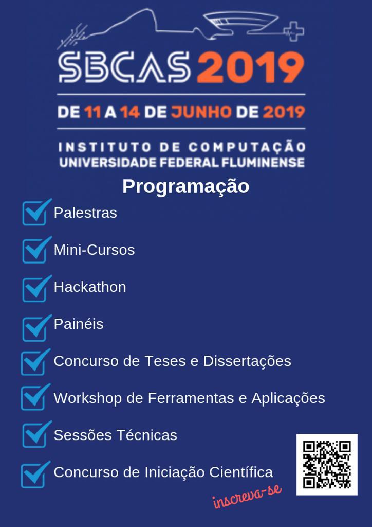 SBCAS 2019 – 11 a 14 de junho de 2019 – Niterói