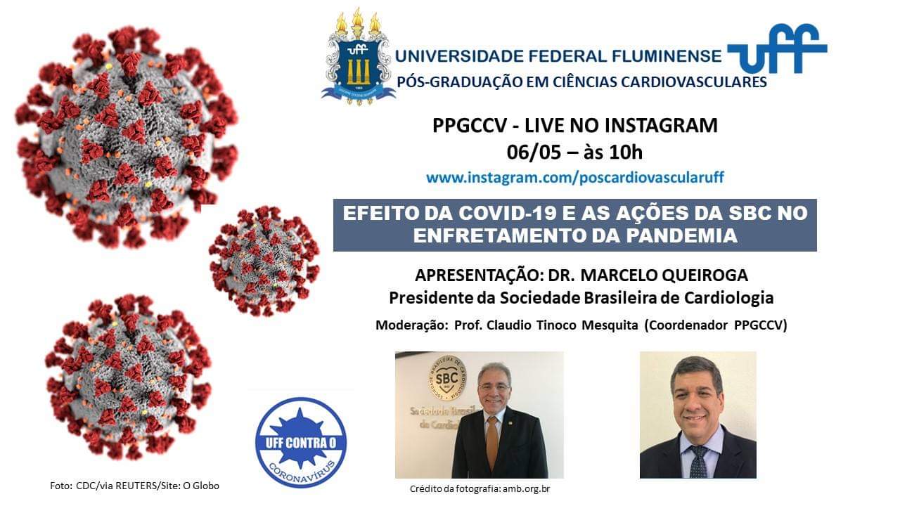 Live no Instagram: Efeito da COVID-19 e as ações da SBC no enfrentamento da Pandemia – 06/05 – às 10h