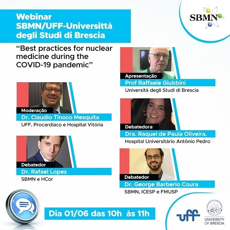 Webinar “Best practices for nuclear medicine during the COVID-19 pandemic” – 01/06 – 10h