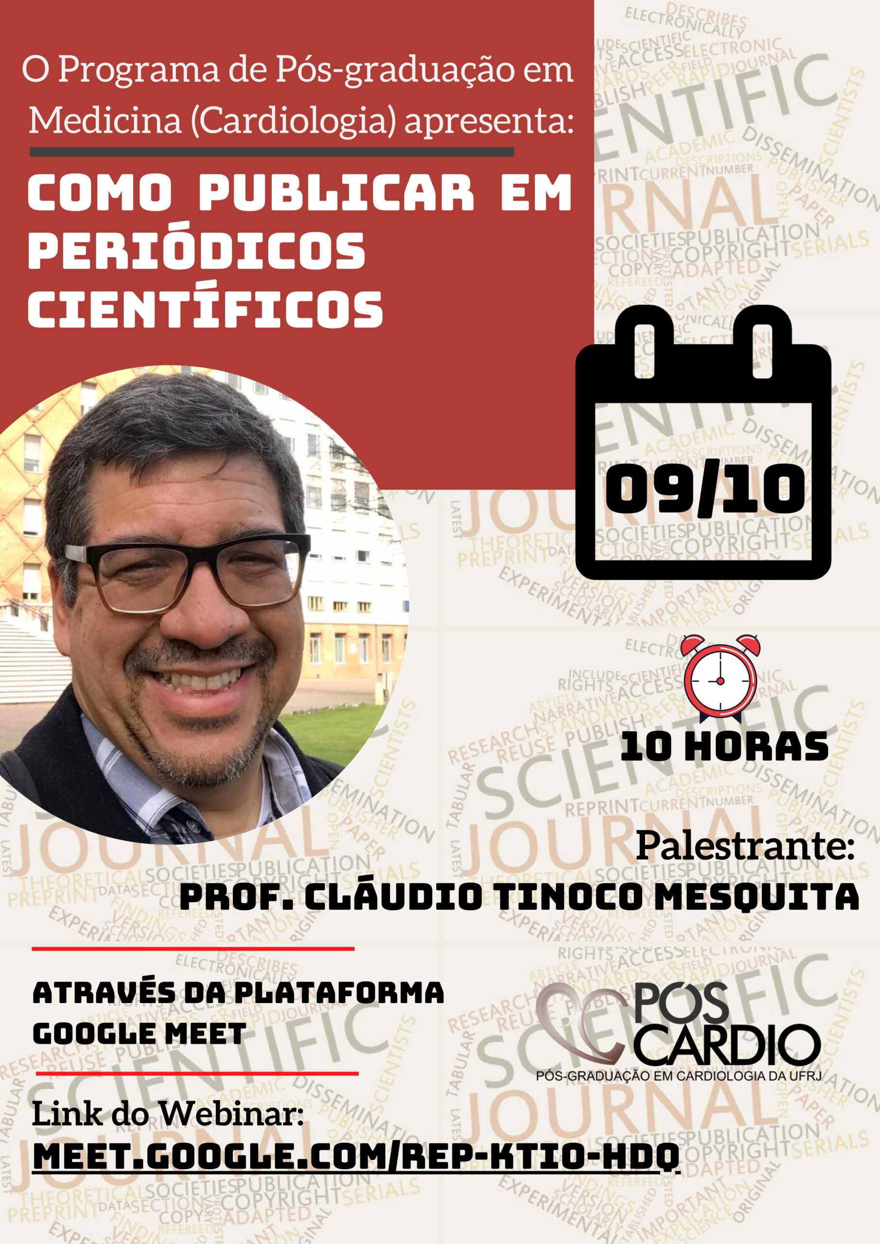 Webinar: Como Publicar em Periódicos Científicos – 09/10 – 10h.